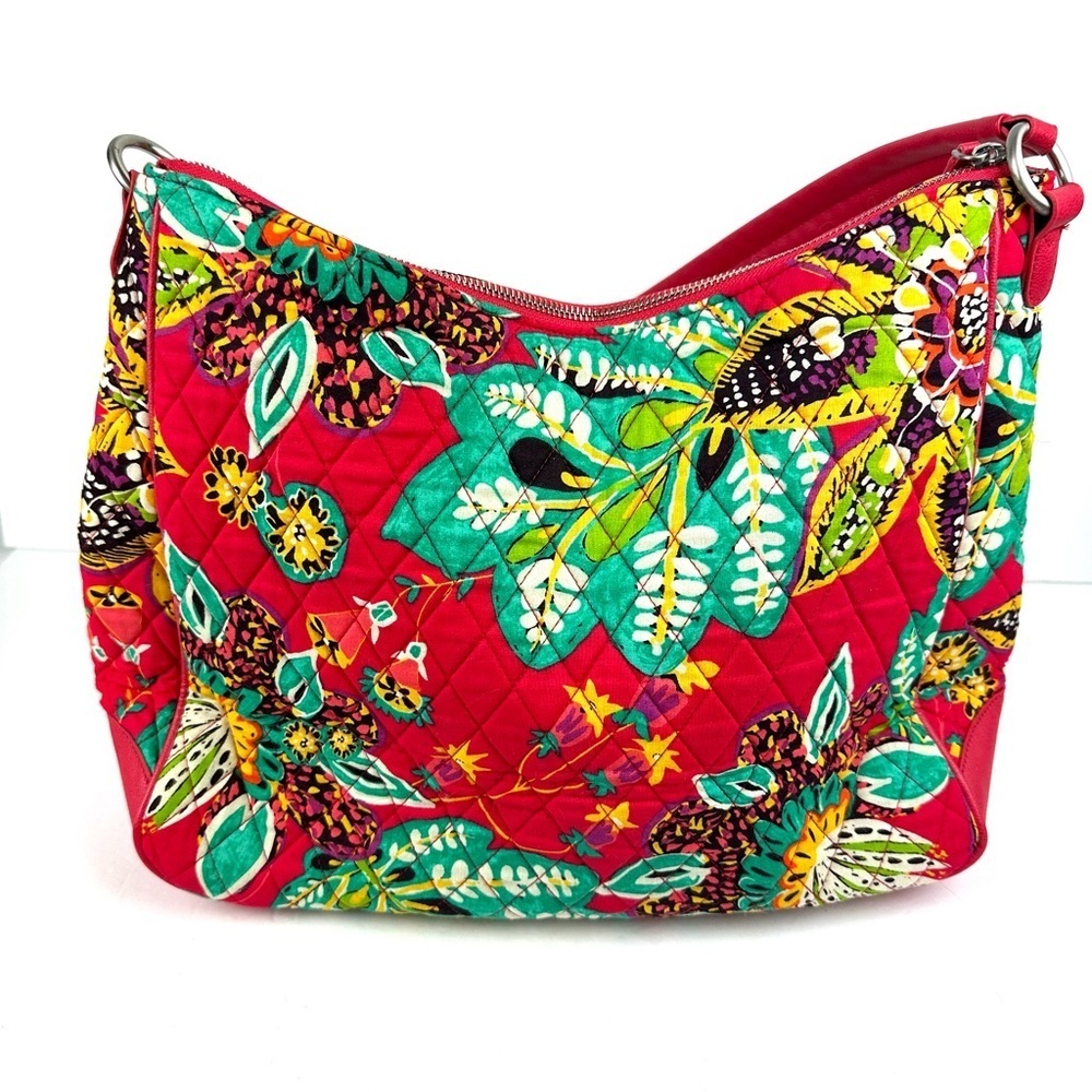Vera Bradley Vivian Hobo Bag Rumba Floral Handbag Brand New NO Long Strap - Picture 4 of 13